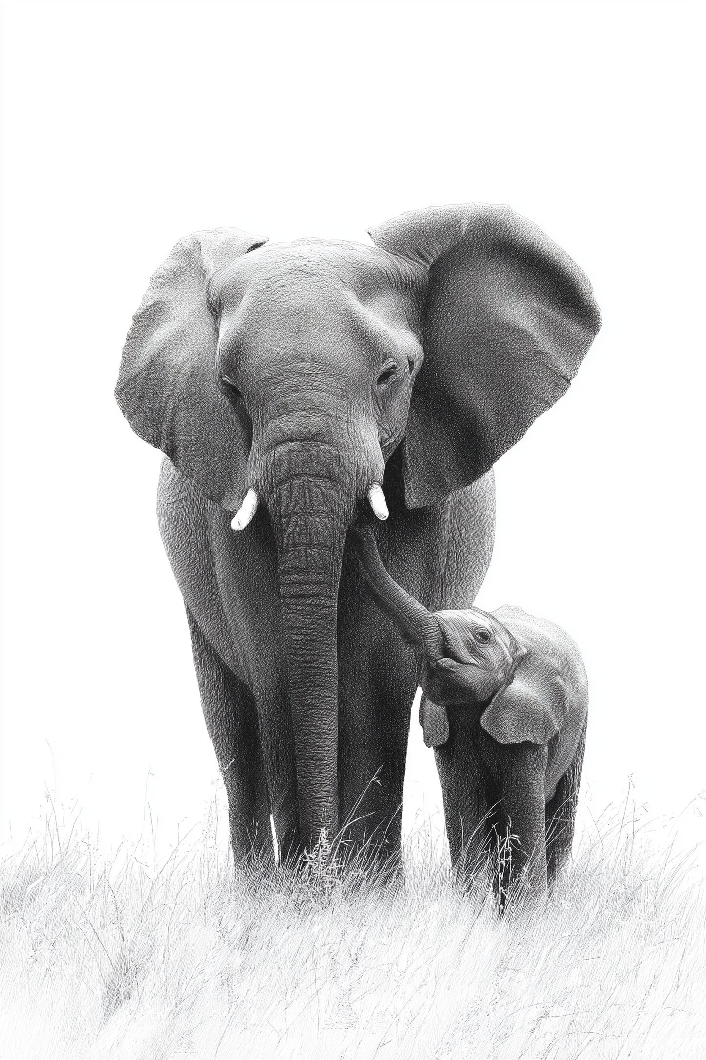 Elephant Family Portrait