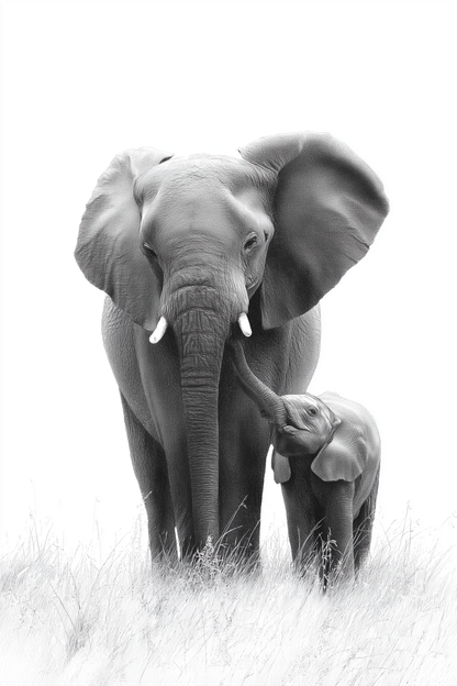 Elephant Family Portrait