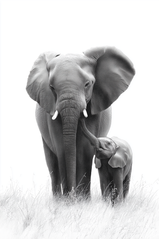 Elephant Family Portrait