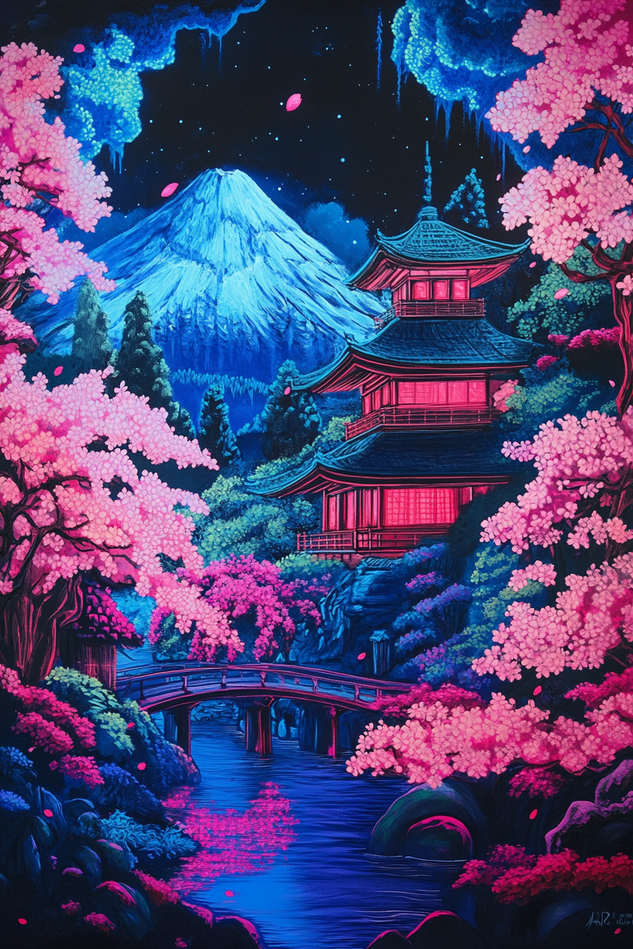 Japanische Kirschblütenzeit