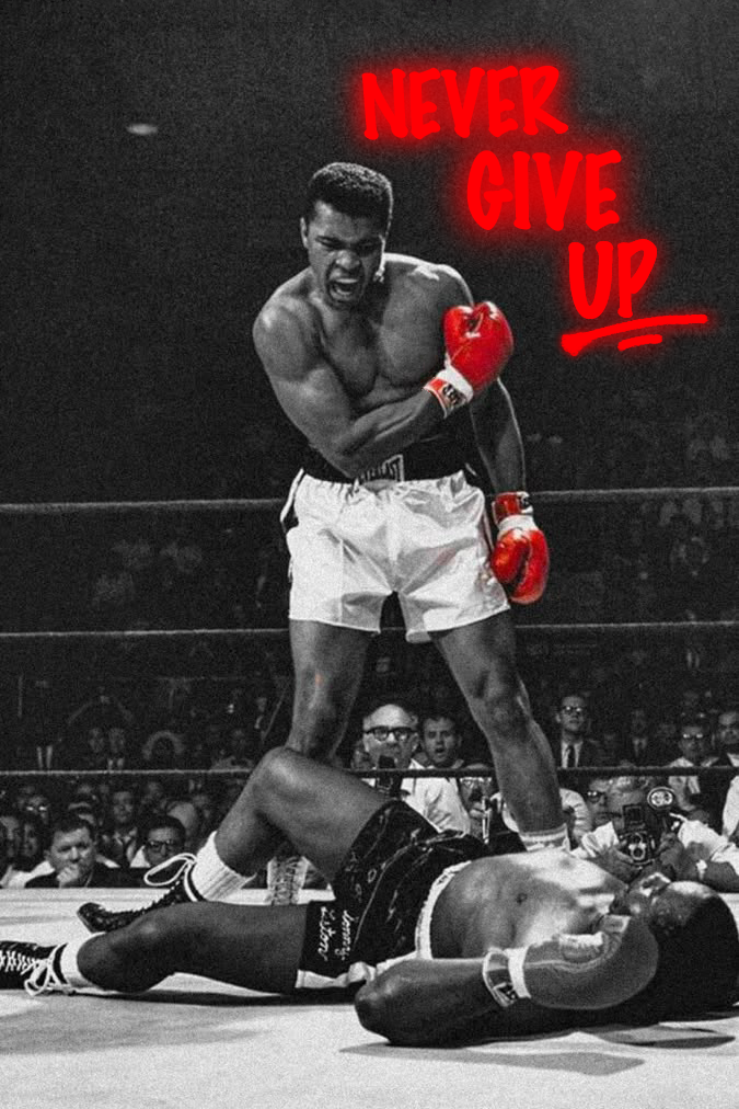 NEVER GIVE UP