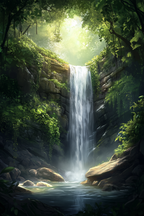 Hidden waterfall
