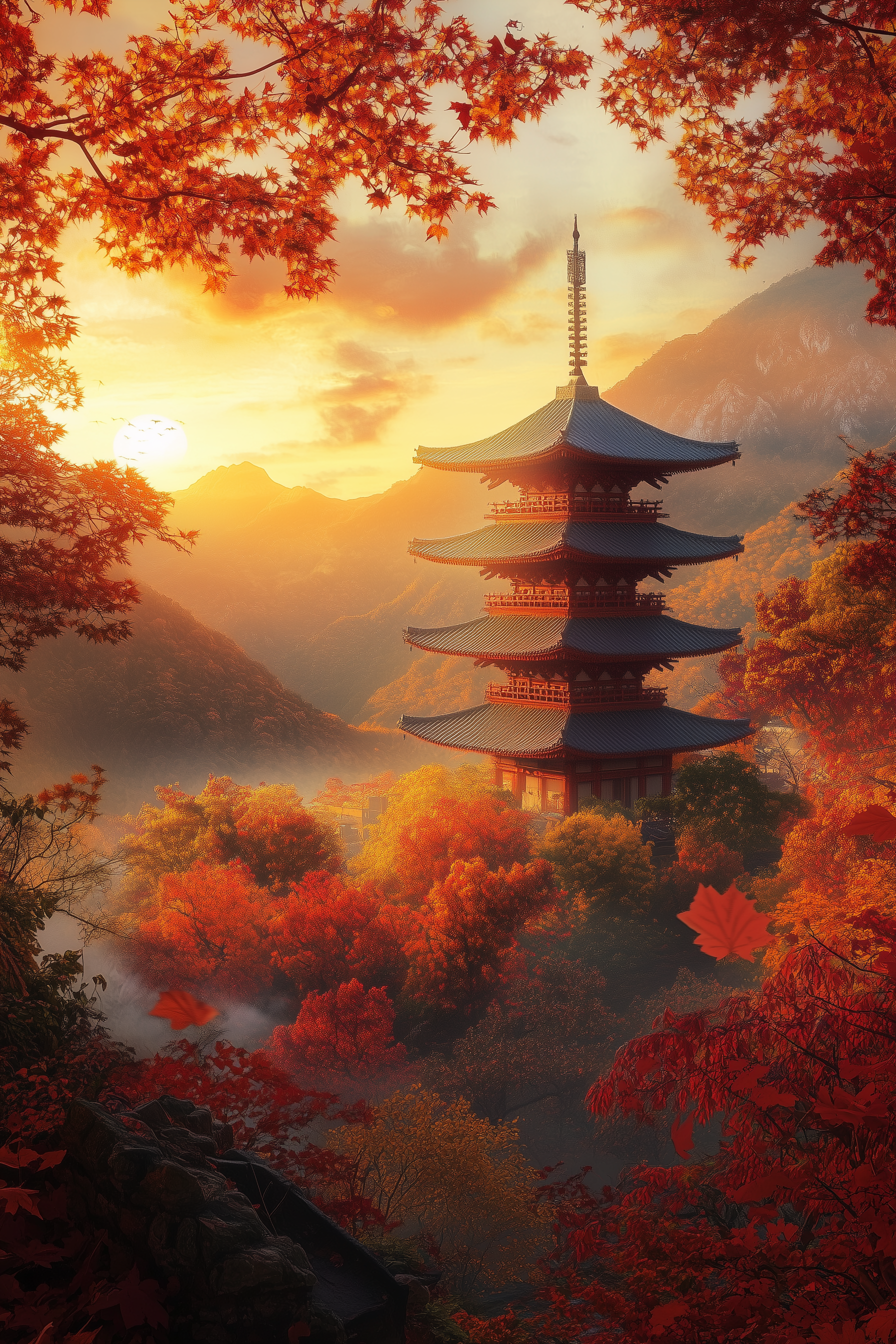 Japanische Landschaft