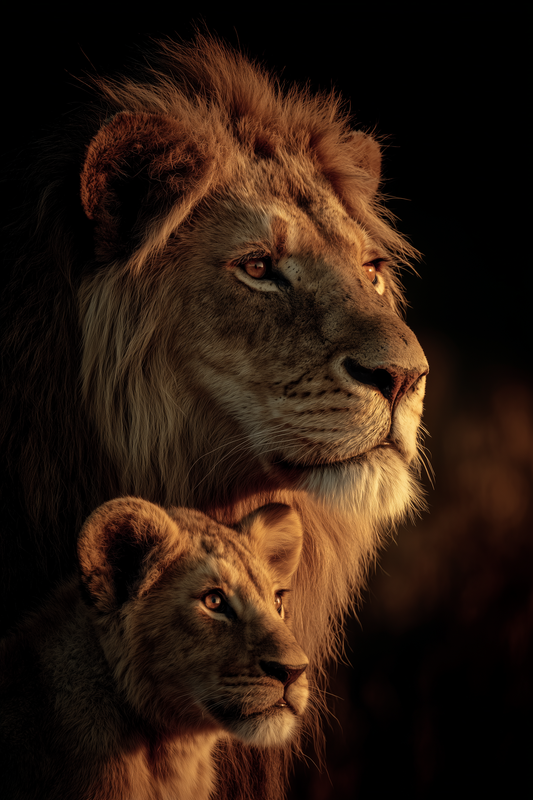 Lion King and Cub