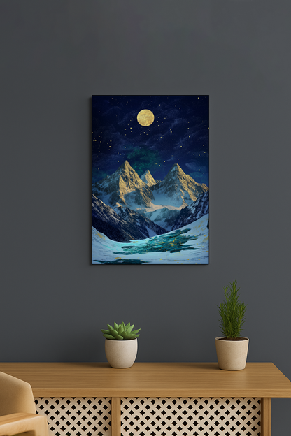 Golden Mountain Landscape