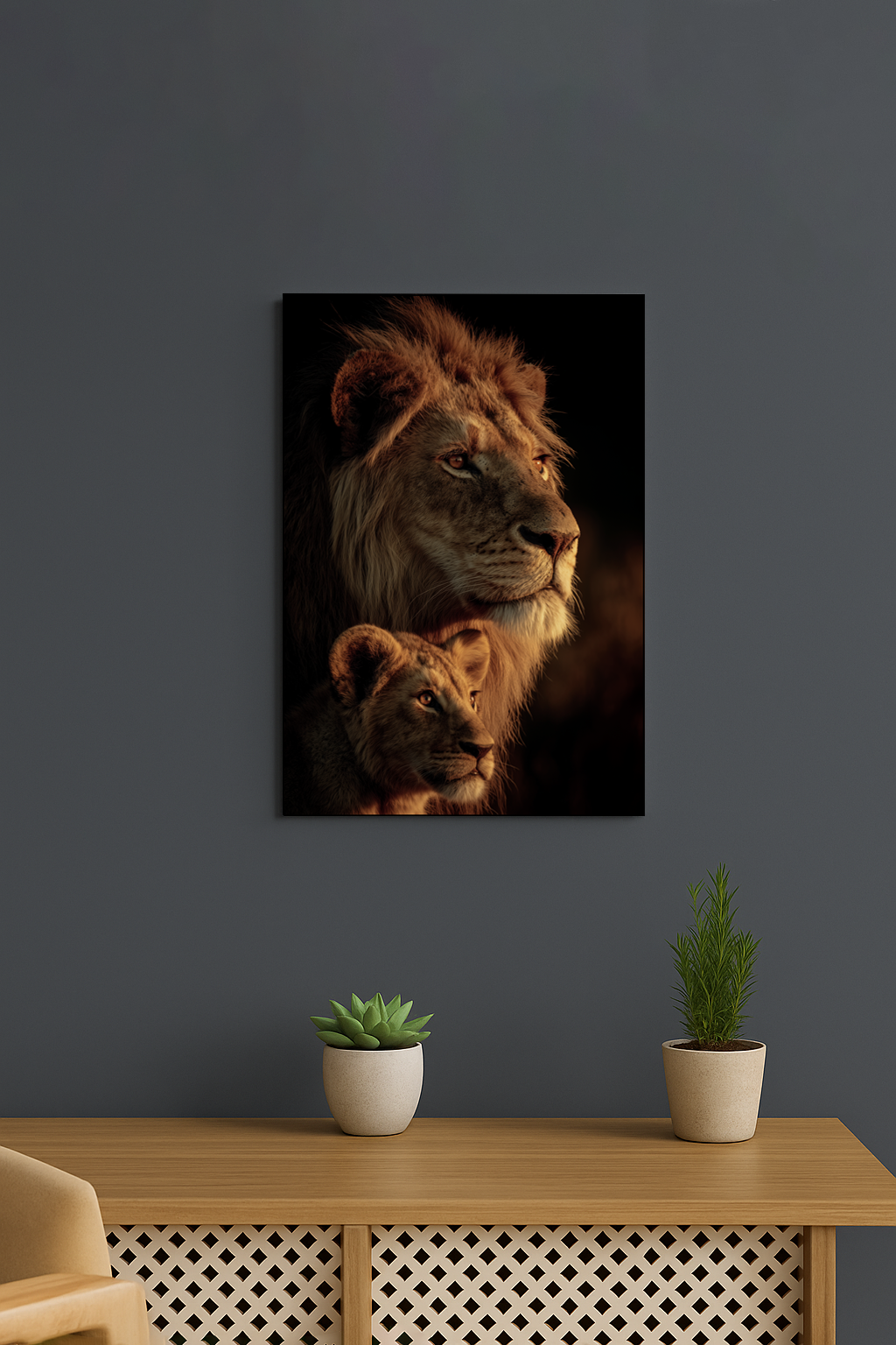 Lion King and Cub