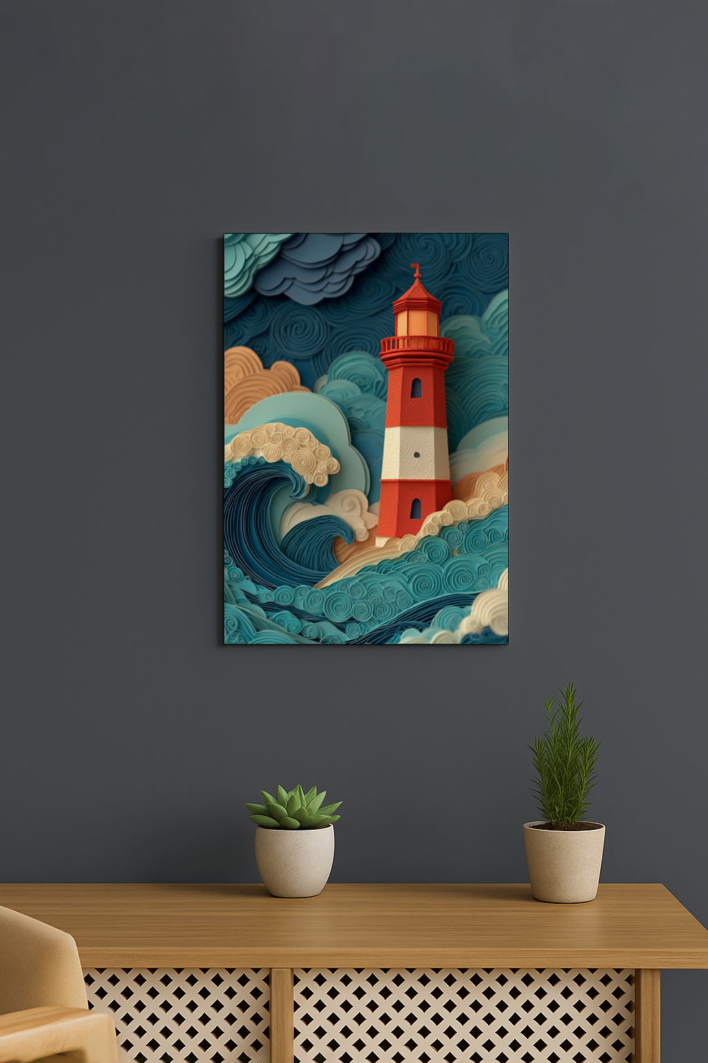 Paper Cut Lighthouse