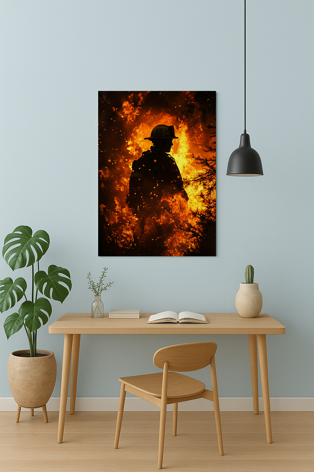 Feuerwehrmann-Silhouette
