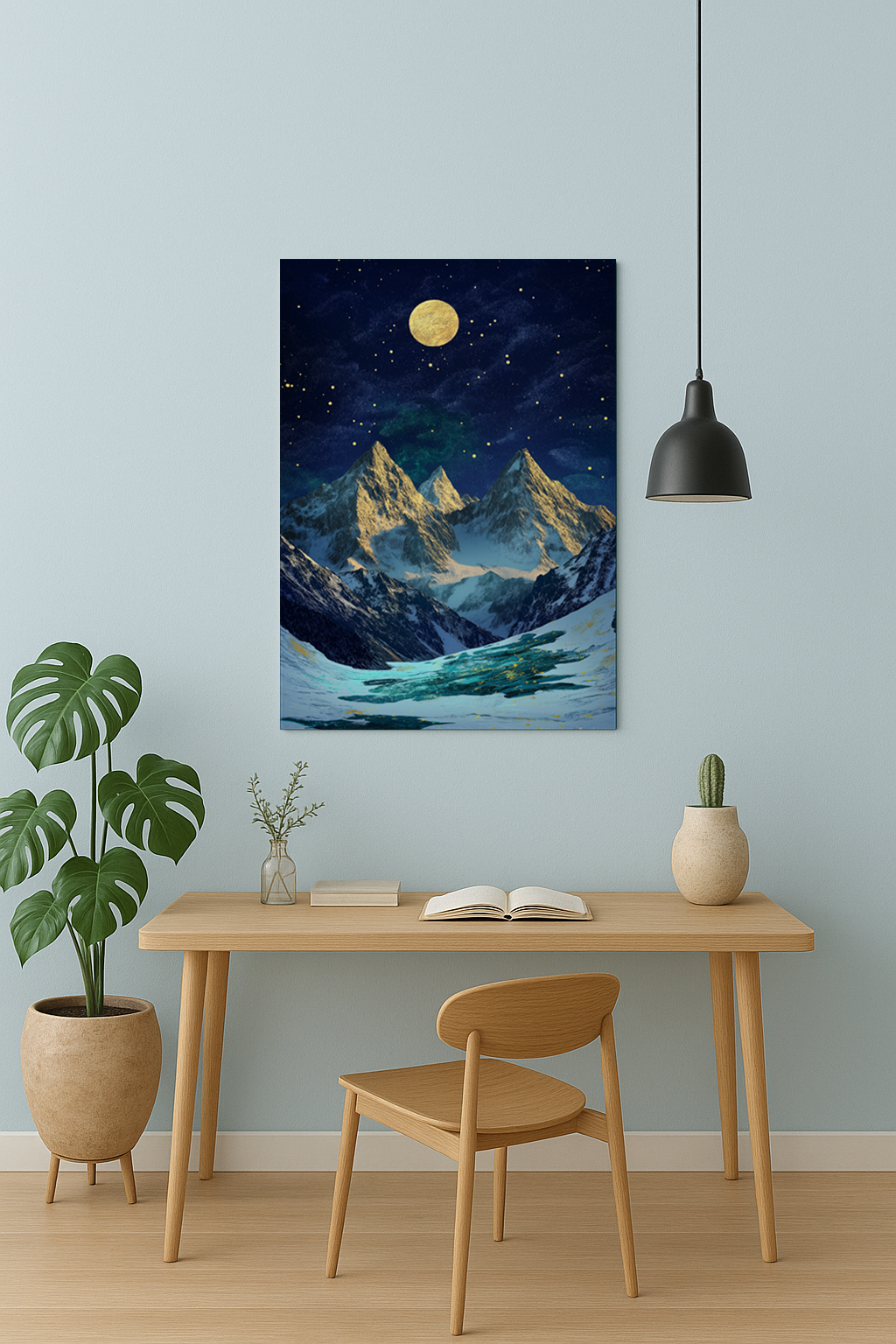 Golden Mountain Landscape