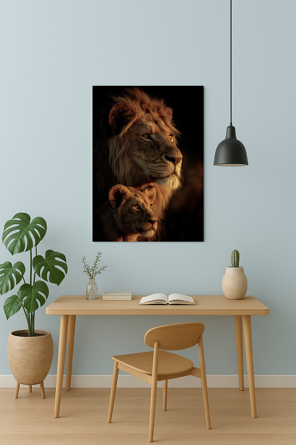 Lion King and Cub